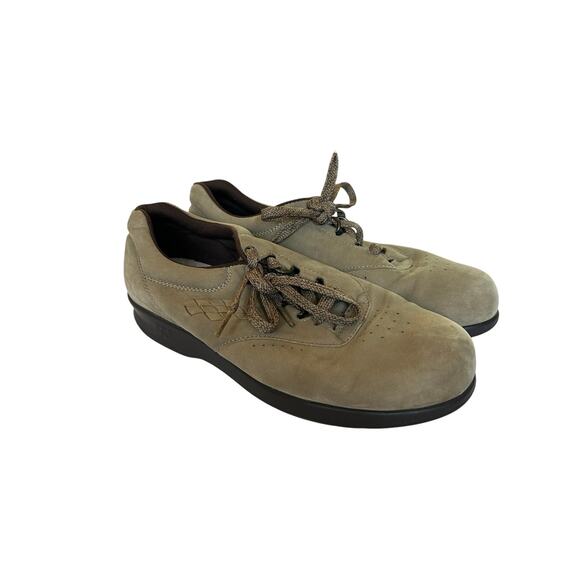 SAS Womens Sz 8 M Tripad Comfort Free Time Tan Suede Lace Up Oxford Shoes - Picture 1 of 7